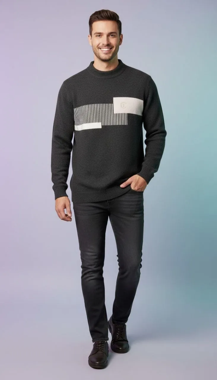 Graphic Crewneck Sweater