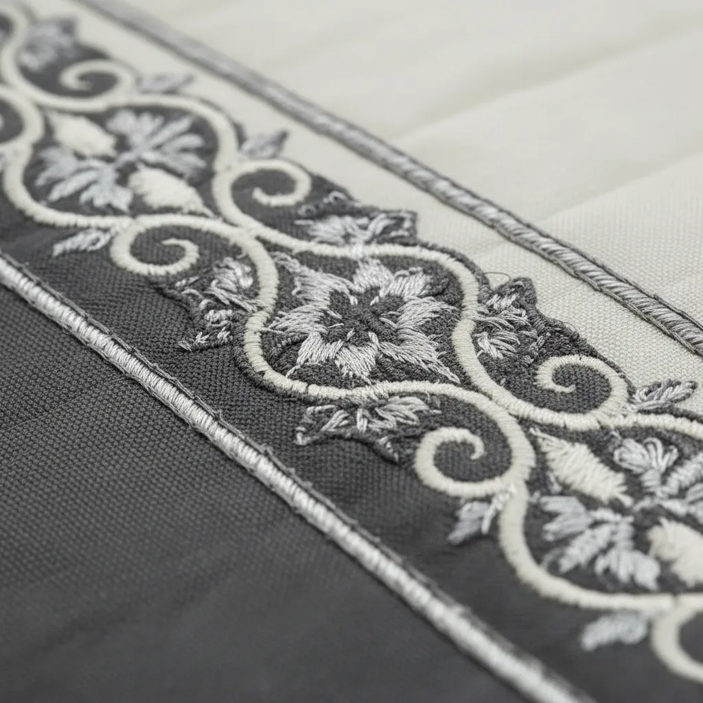 Elegant Stripe Bed Cover view 3
