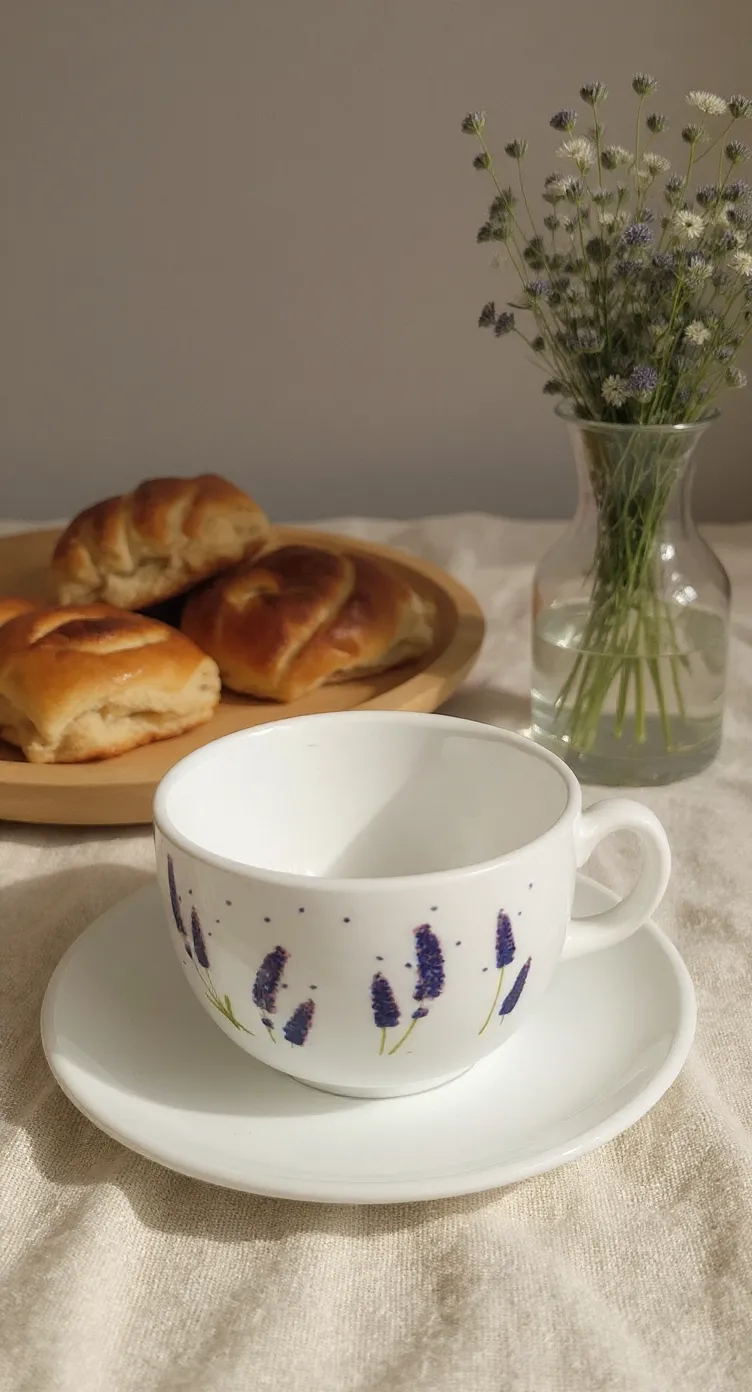 Floral Cup and Saucer