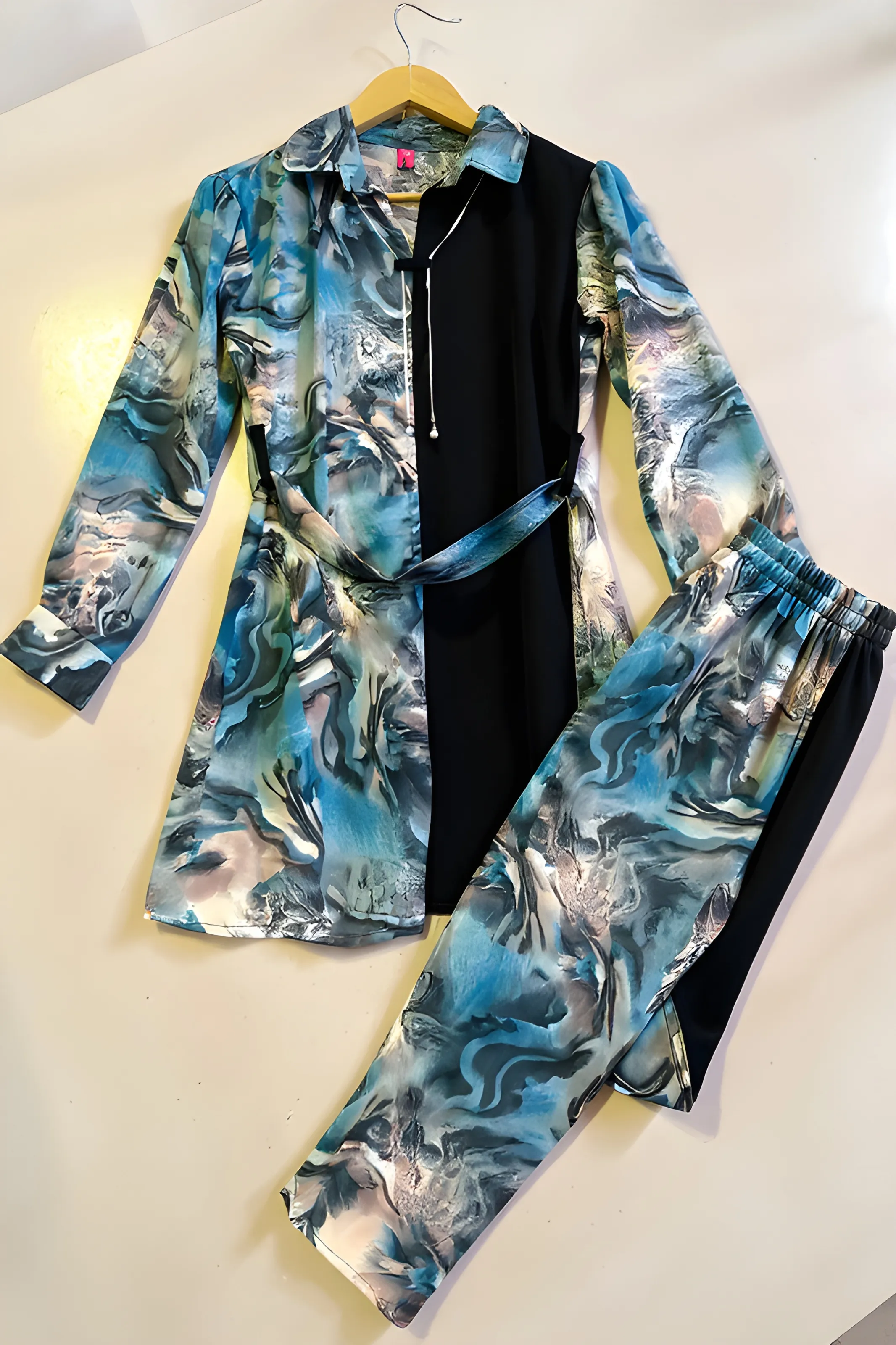Marble Print Loungewear Set