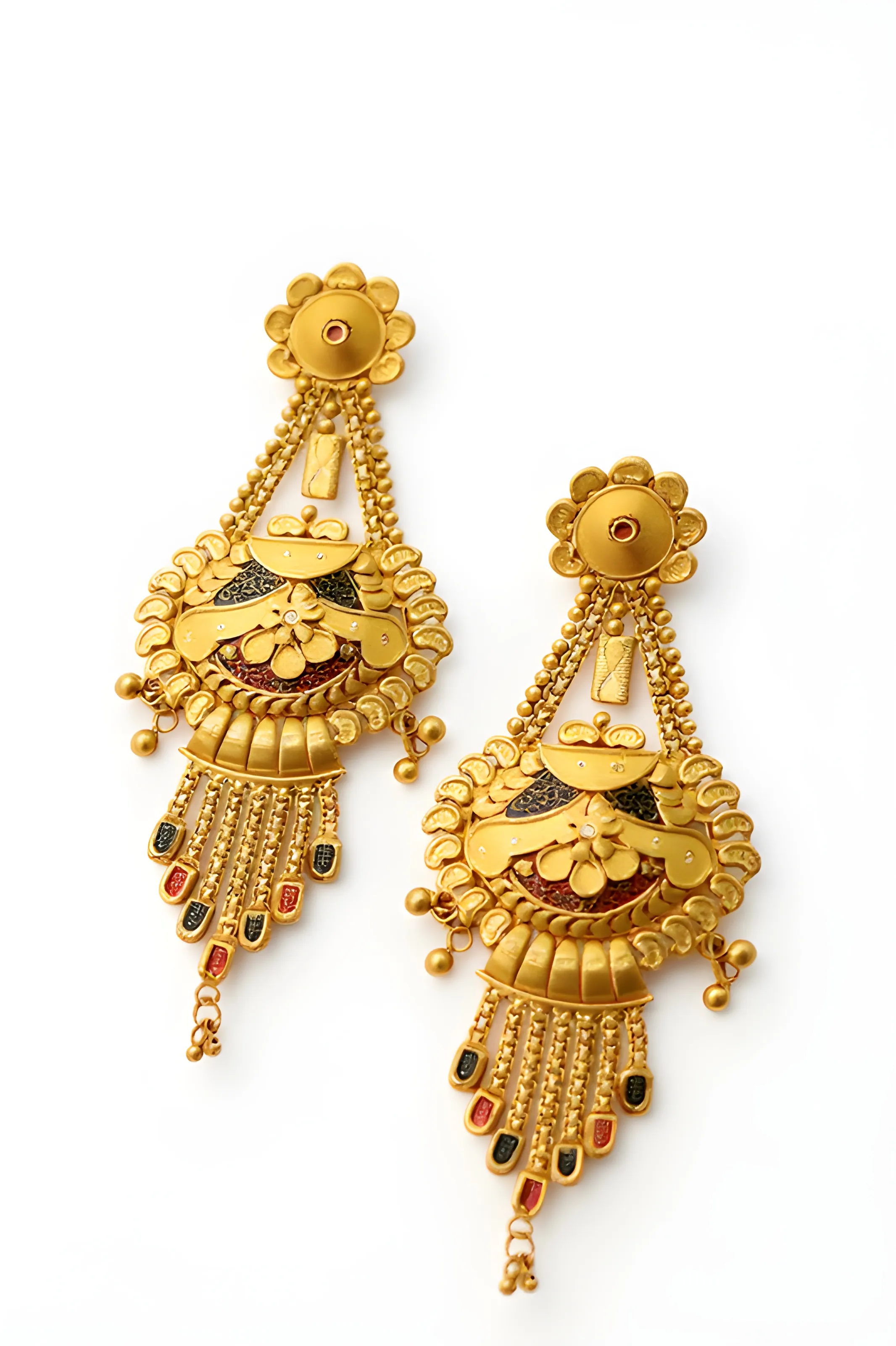Gold Earrings#@