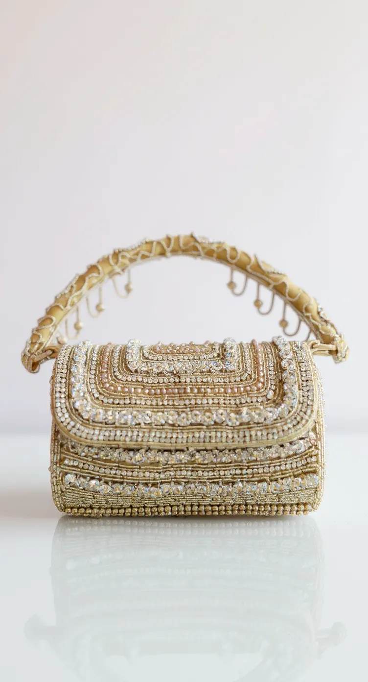Embroidered Clutch Bag