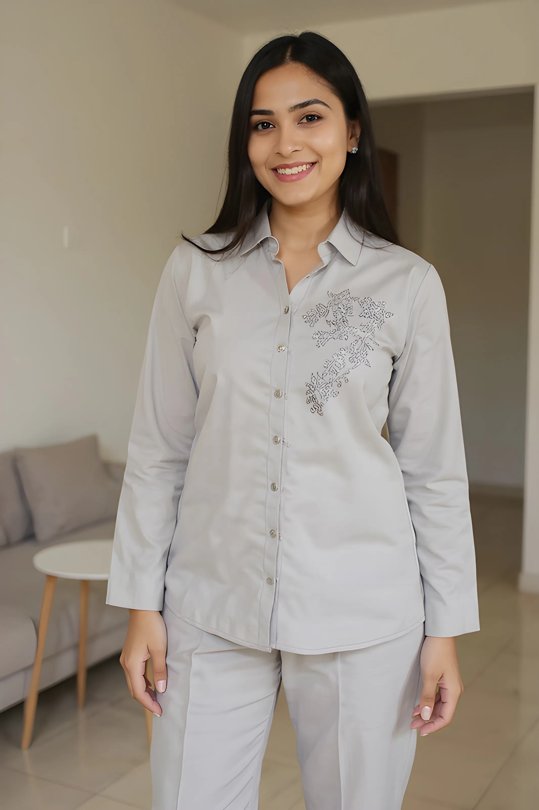 Embroidered Kurta Cot Set