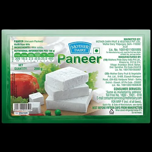Mother Dairy Paneer 400g