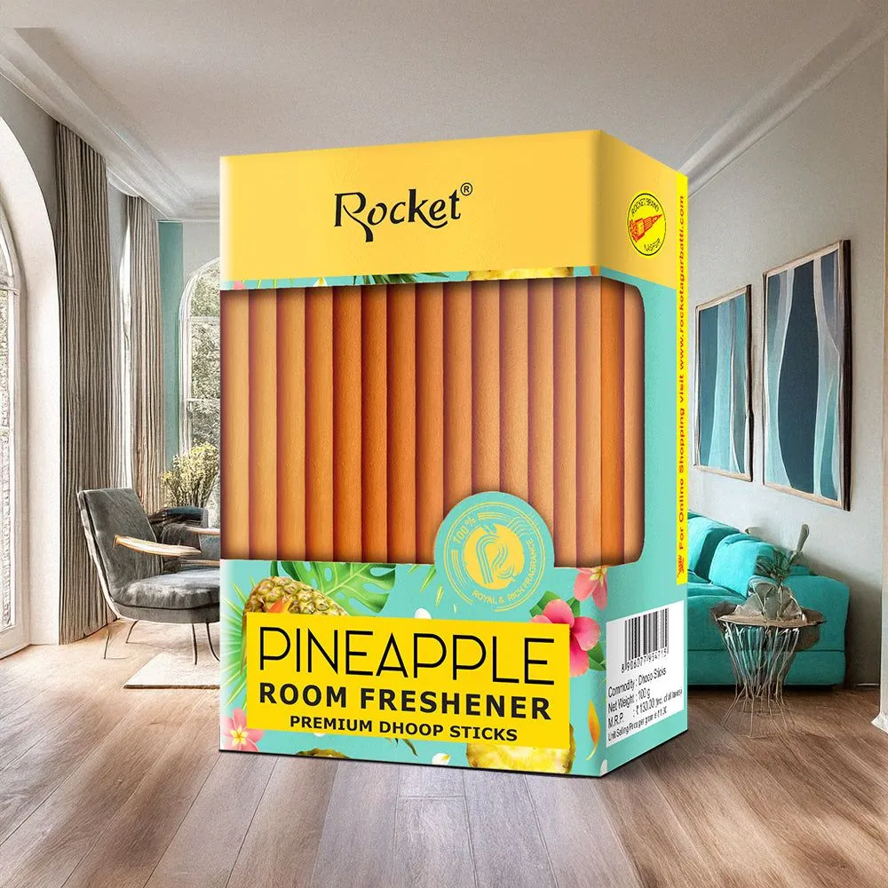 Rocket Pineapple Room Freshener Premium Dhoop Sticks 100gm