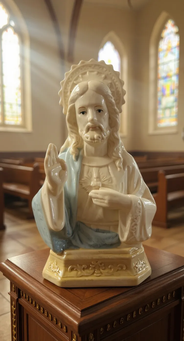 Porcelain Jesus Statue