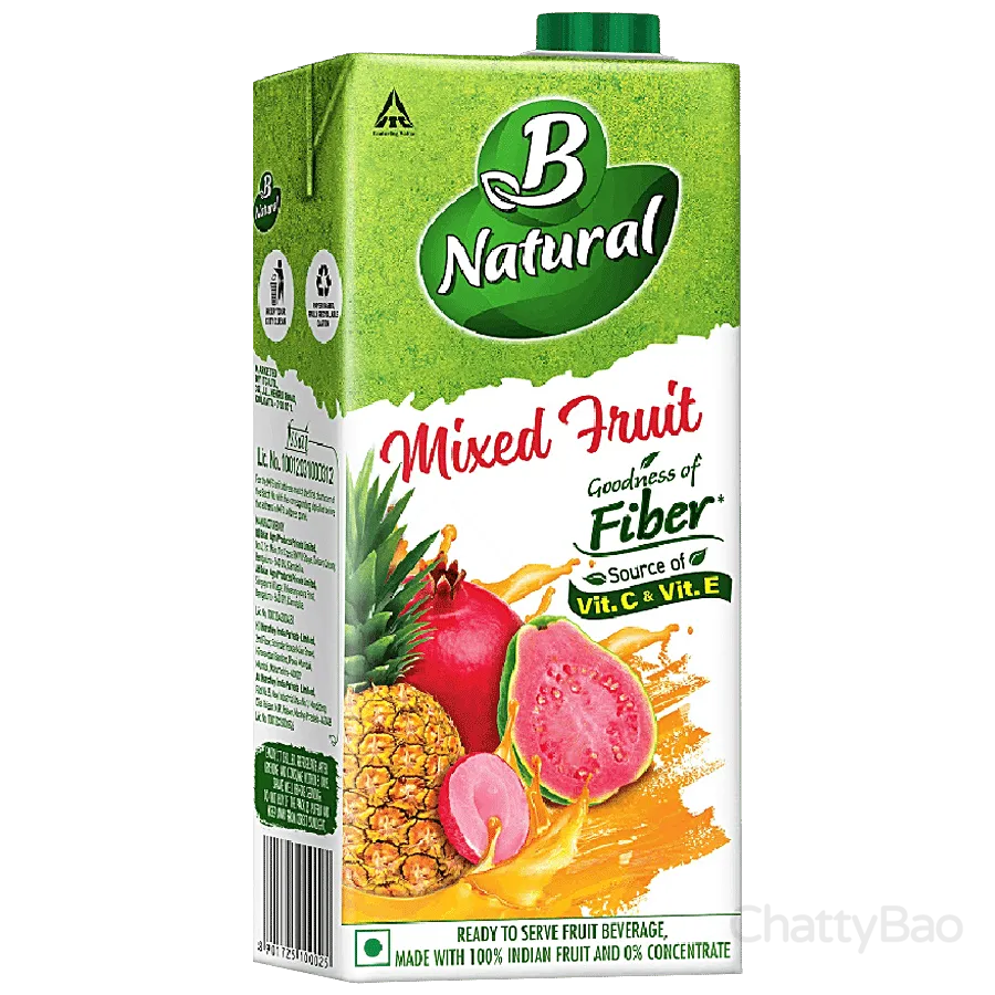 B Natural Mixed Fruit Juice 1 L