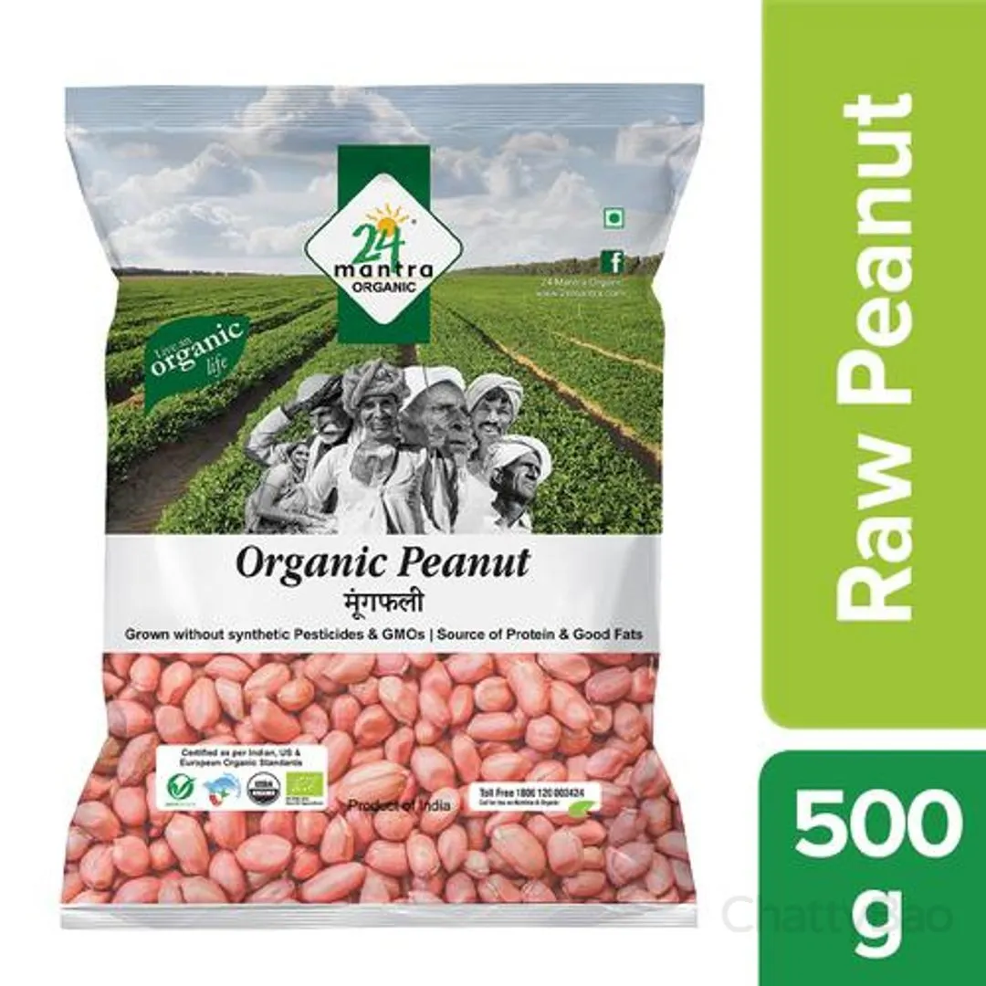 24 Mantra Organic Raw Peanut / Mungphali 500 g 