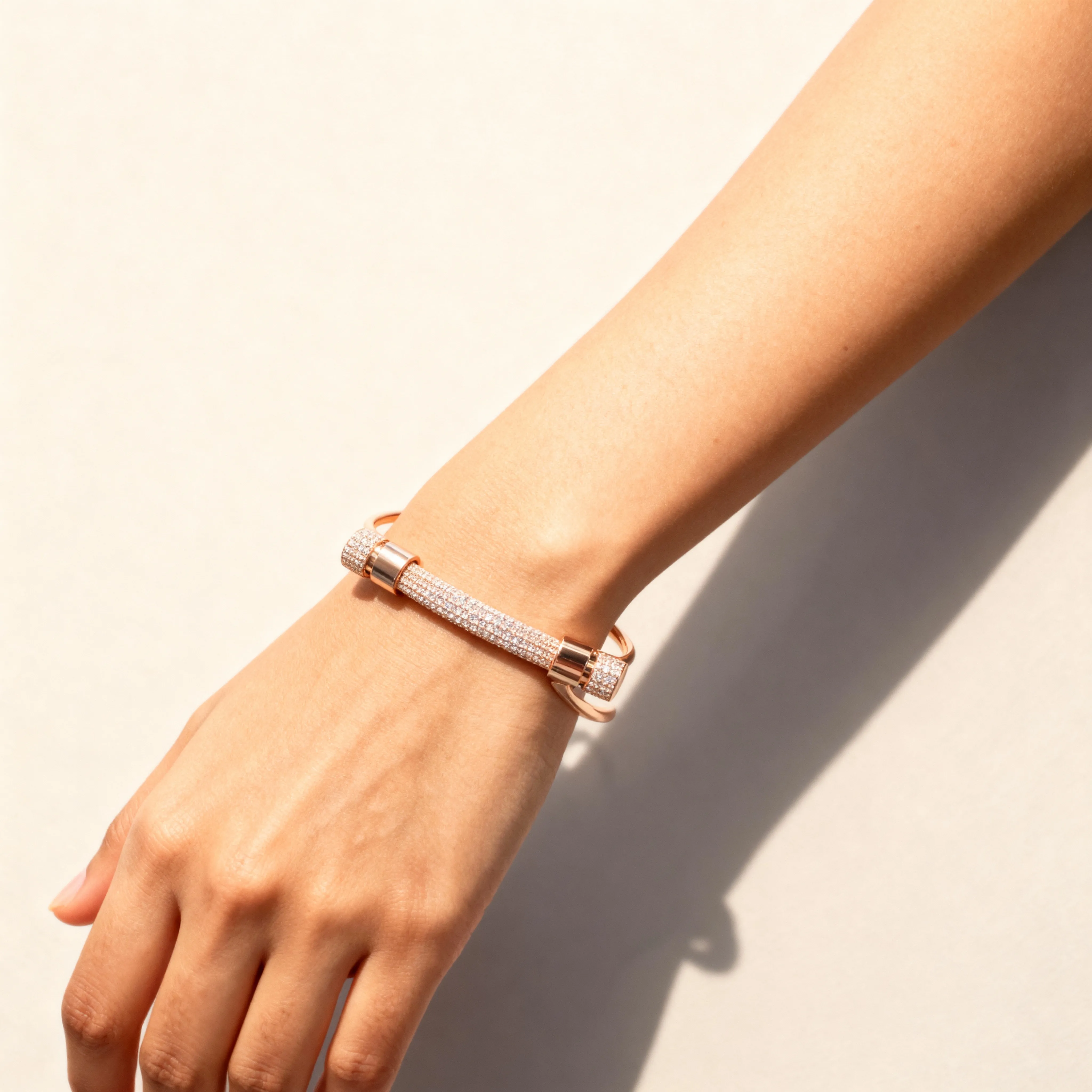 Rose Gold Pave Bracelet