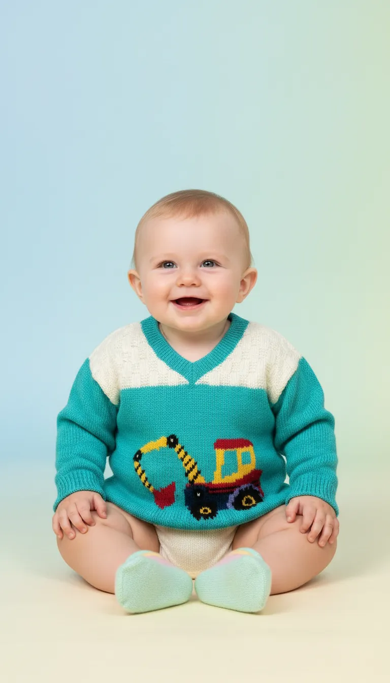 Childrens Hand Knitted Sweater