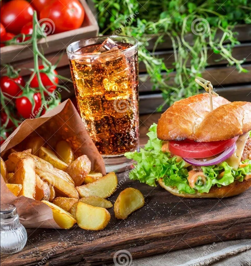 Cheese Burger Fries Combo