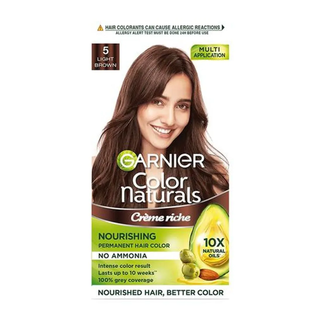 Garnier Color Naturals Hair Colour 5 Light Brown 130 g