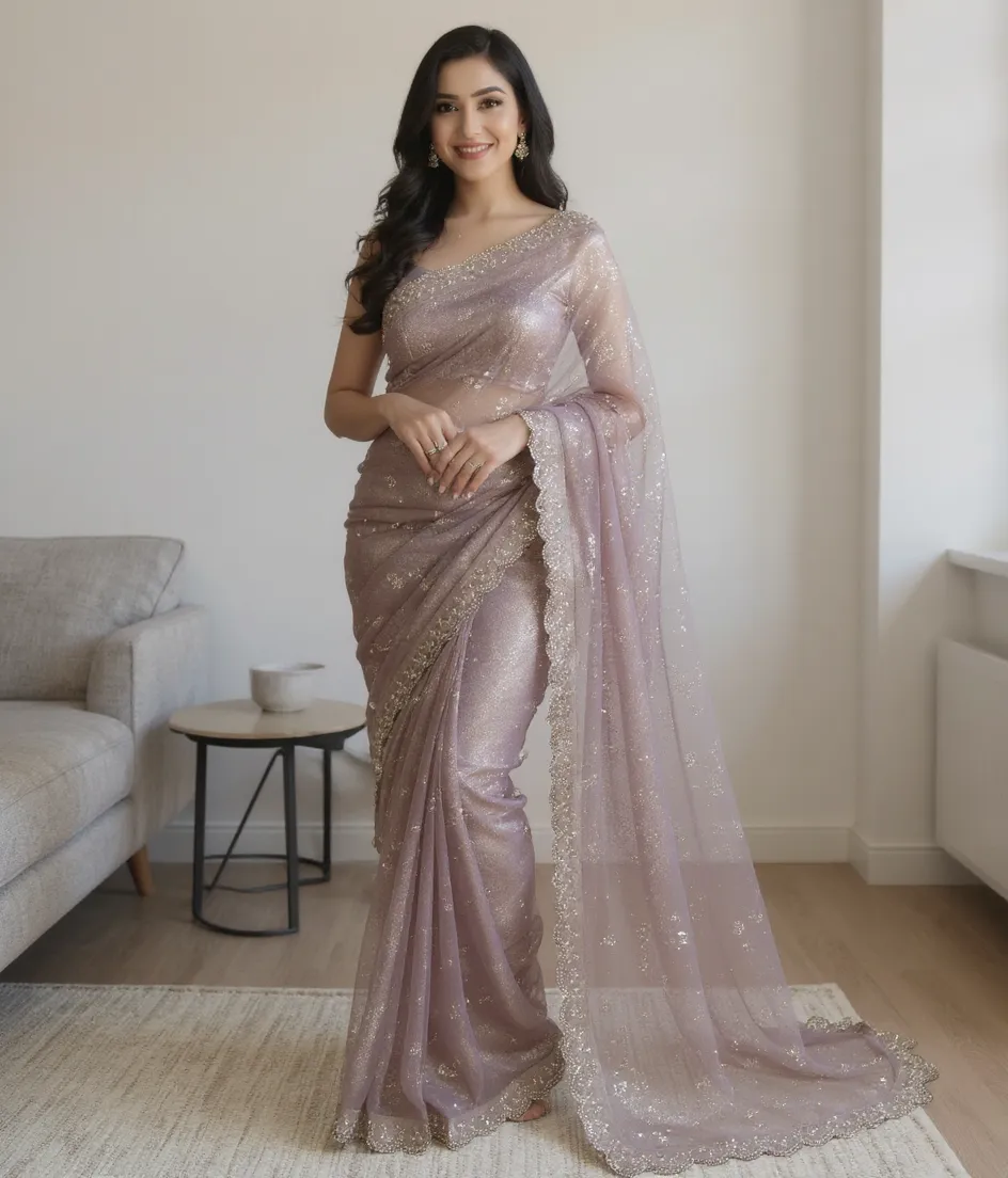 Darpan Red Bull Saree