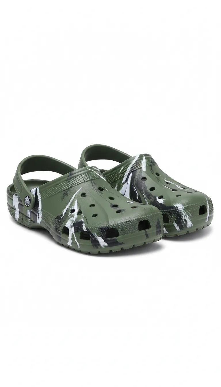 Camo Print Crocs