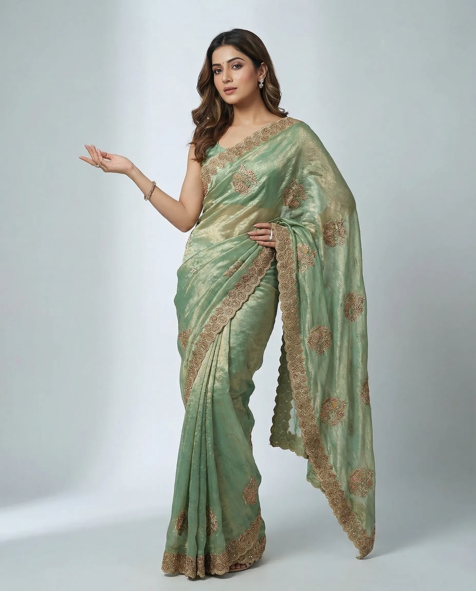 Designer Embroidered Saree