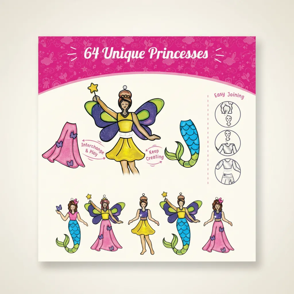 Imagimake Window Art - Princess - 16 Pieces Glass Painting Set - Princess, Mermaid, Unicorn Designs - Craft Kit for Girls 5 Years & Above - Multicolor view 4