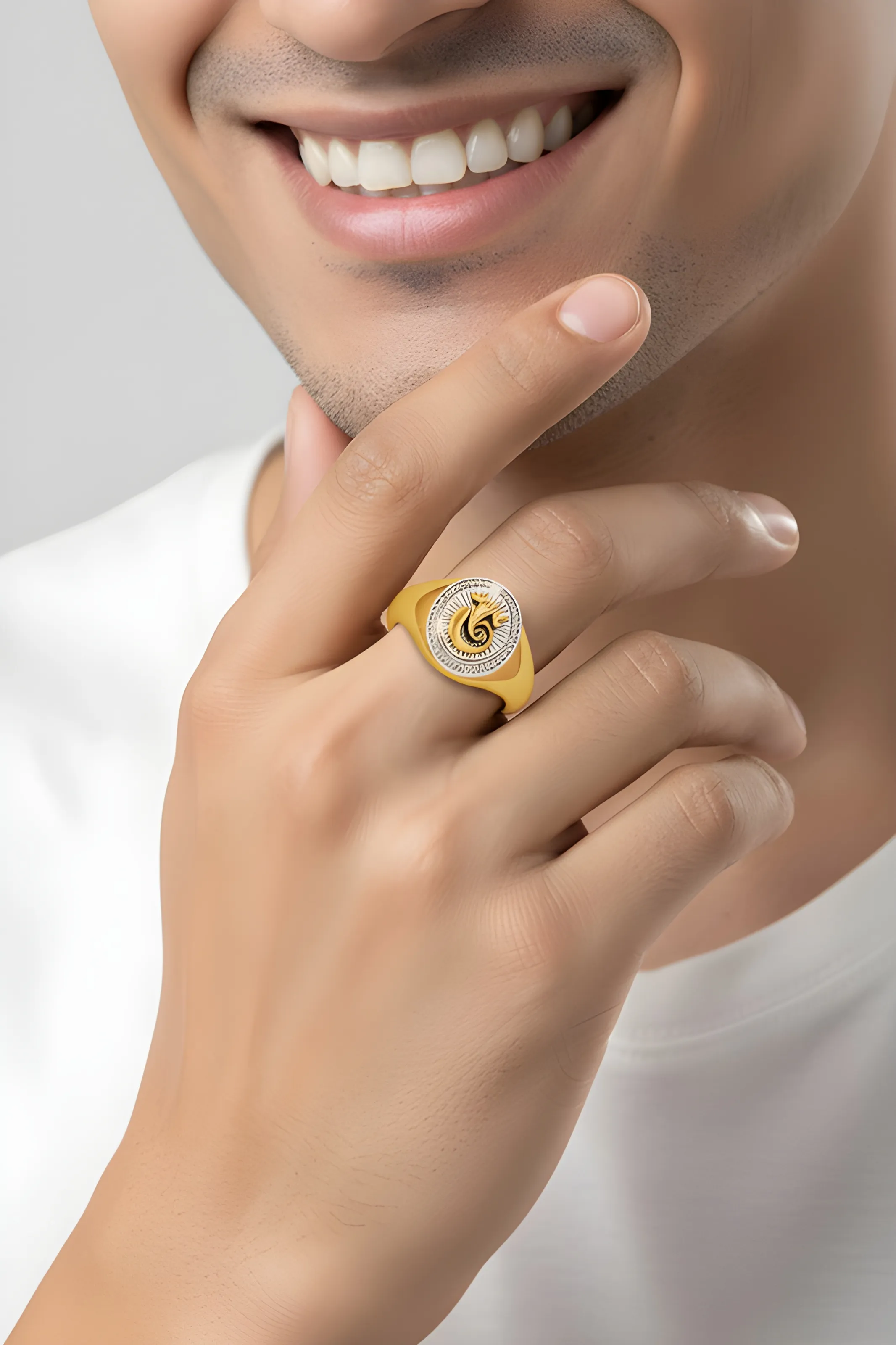 Gold Spiral Ring &