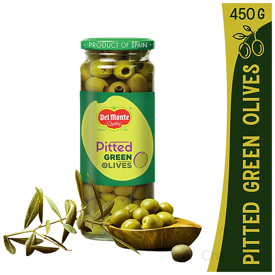 Del Monte Pitted Green Olives 450 g