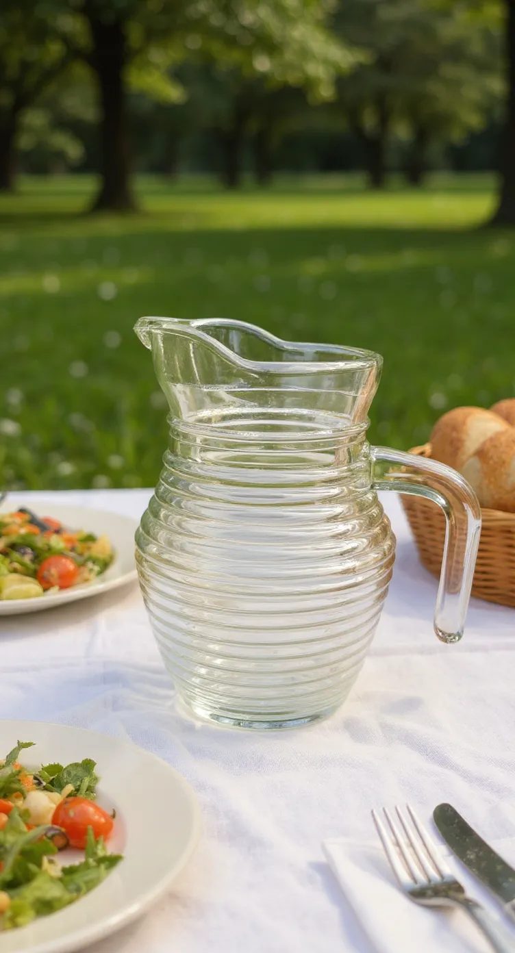 Glass Jug Rimmed