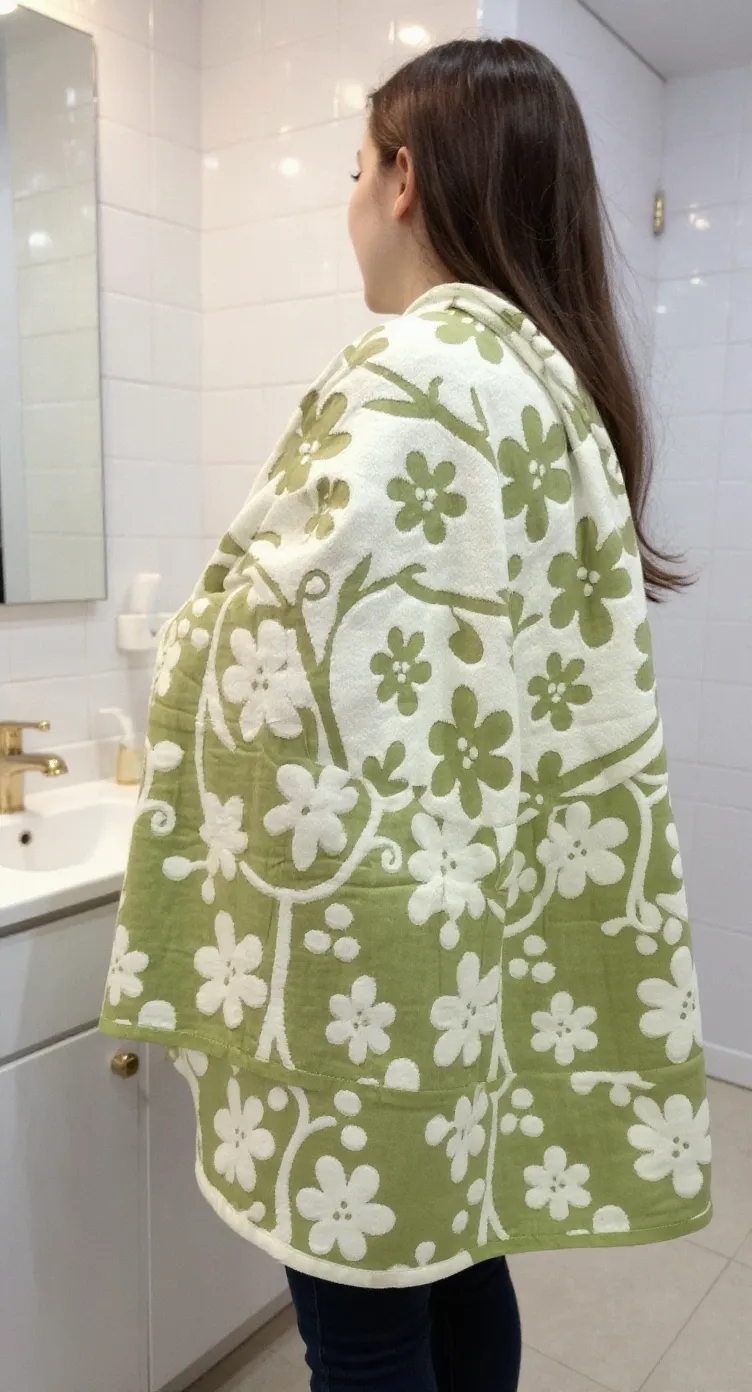 Floral Bath Towel