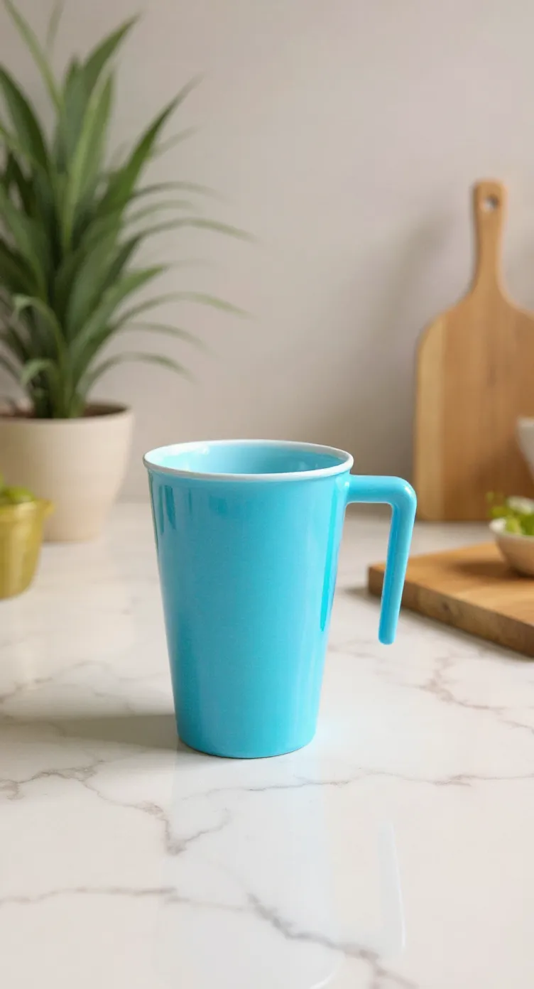 Blue Plastic Mug