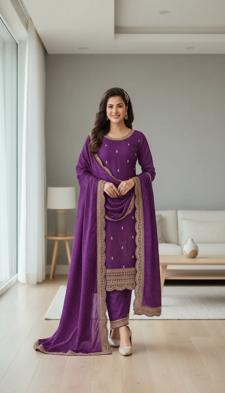 Embellished Kurta Set