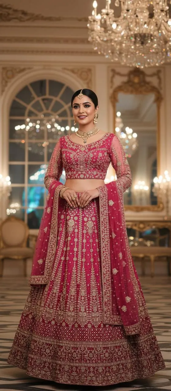 Traditional Embroidered Lehengas