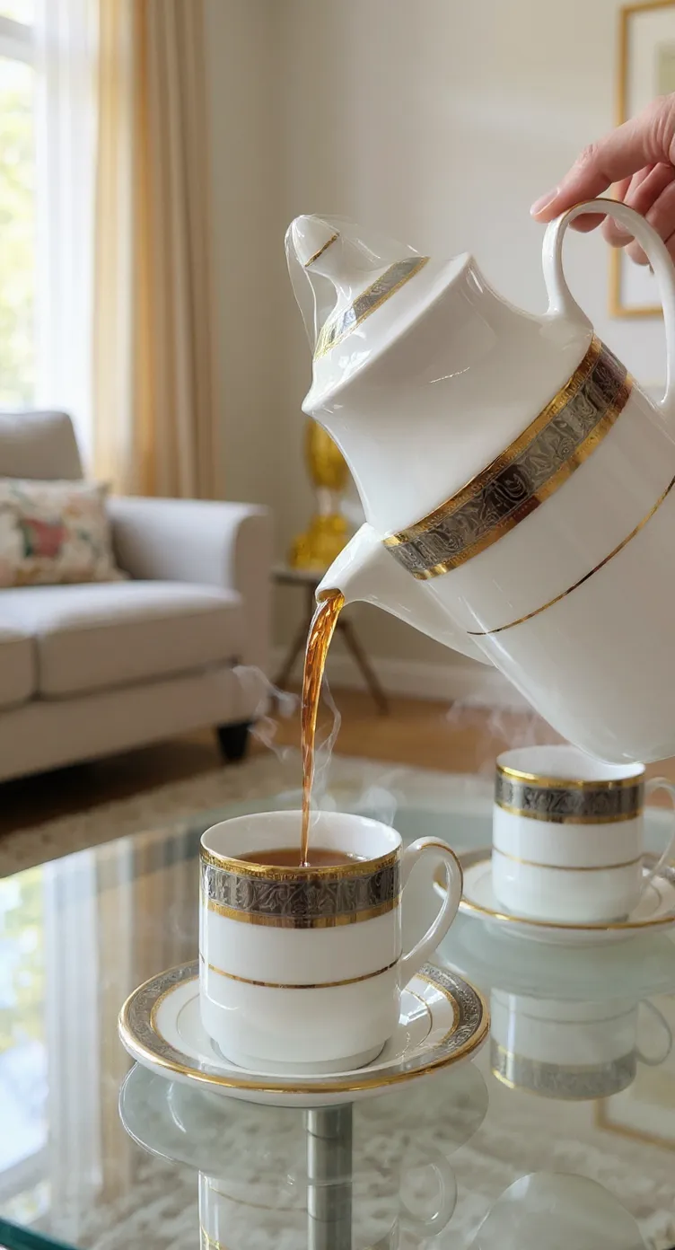 Decorative Porcelain Tea Set