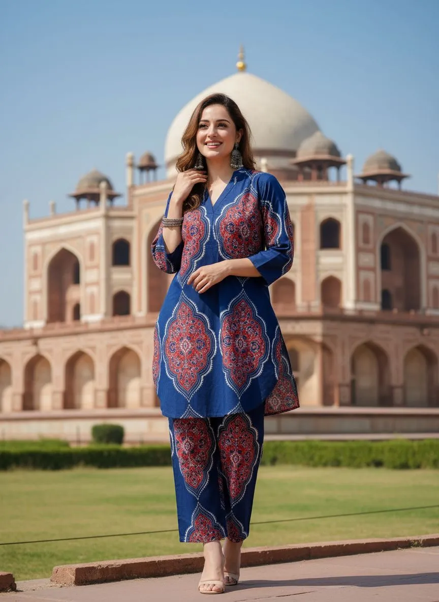 Traditional Blue Coord Set