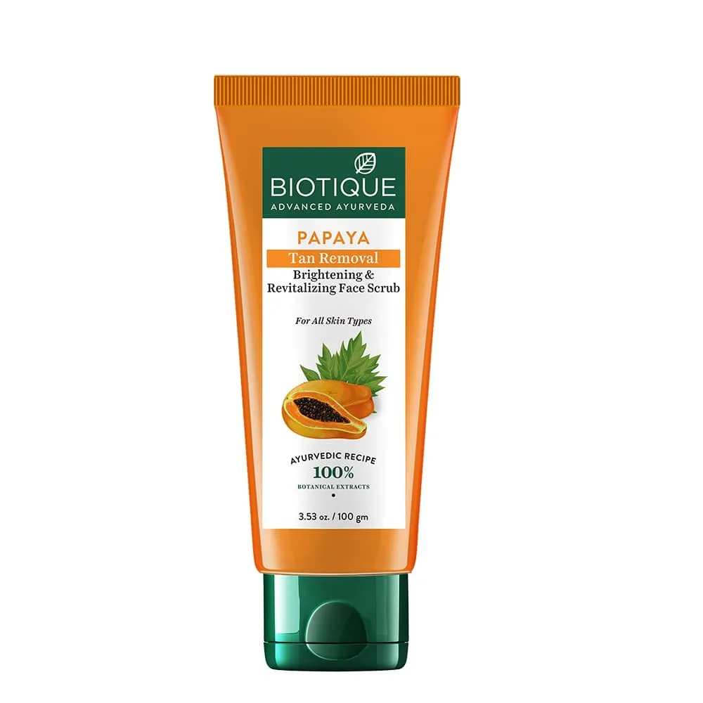 Biotique Papaya Tan Removal Brightening & Revitalizing Face Scrub 100 g