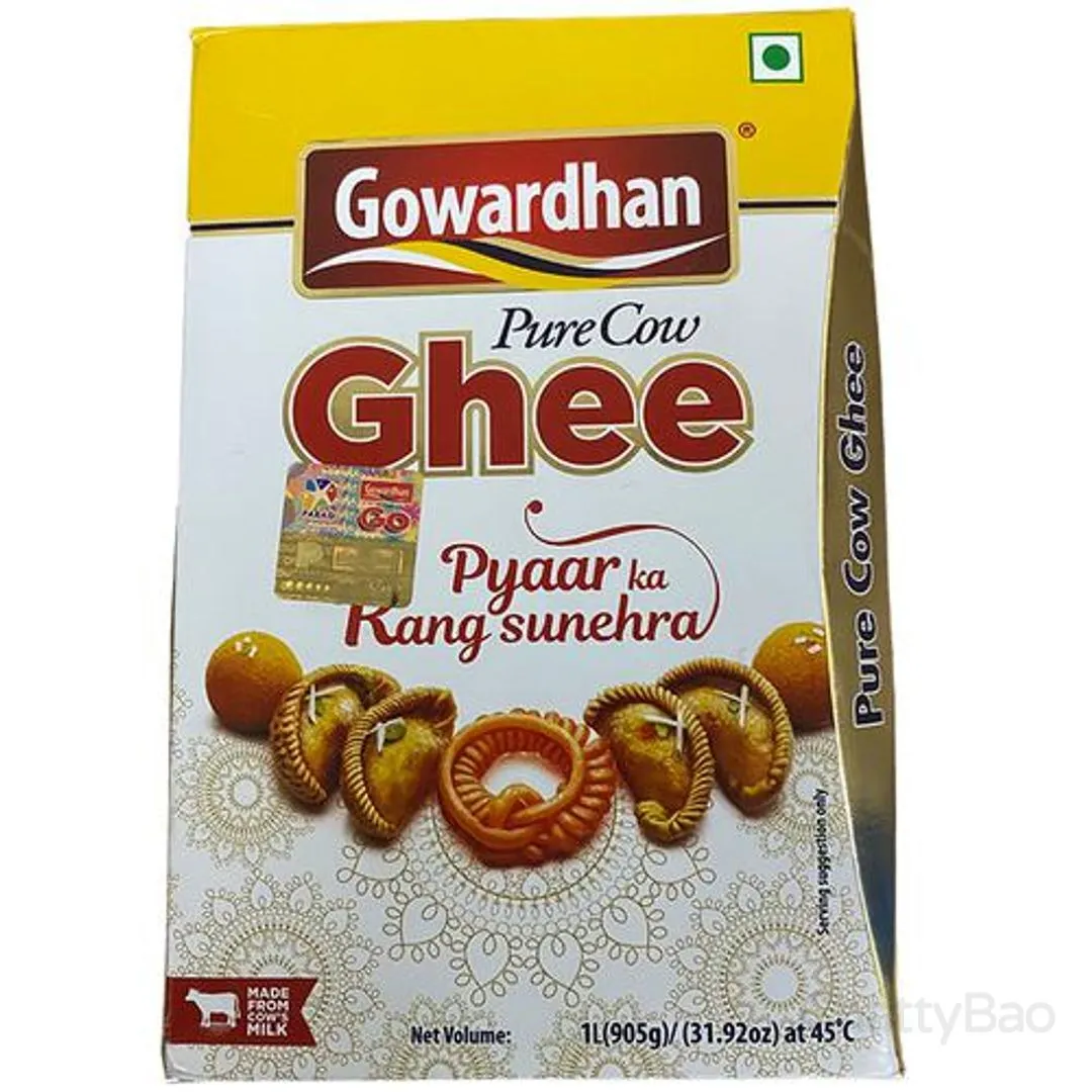 Gowardhan Pure Cow Ghee Carton 1 L