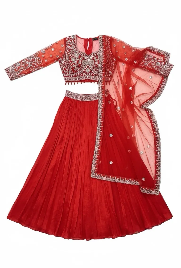 Silk Premium Traditional Lehenga view 3
