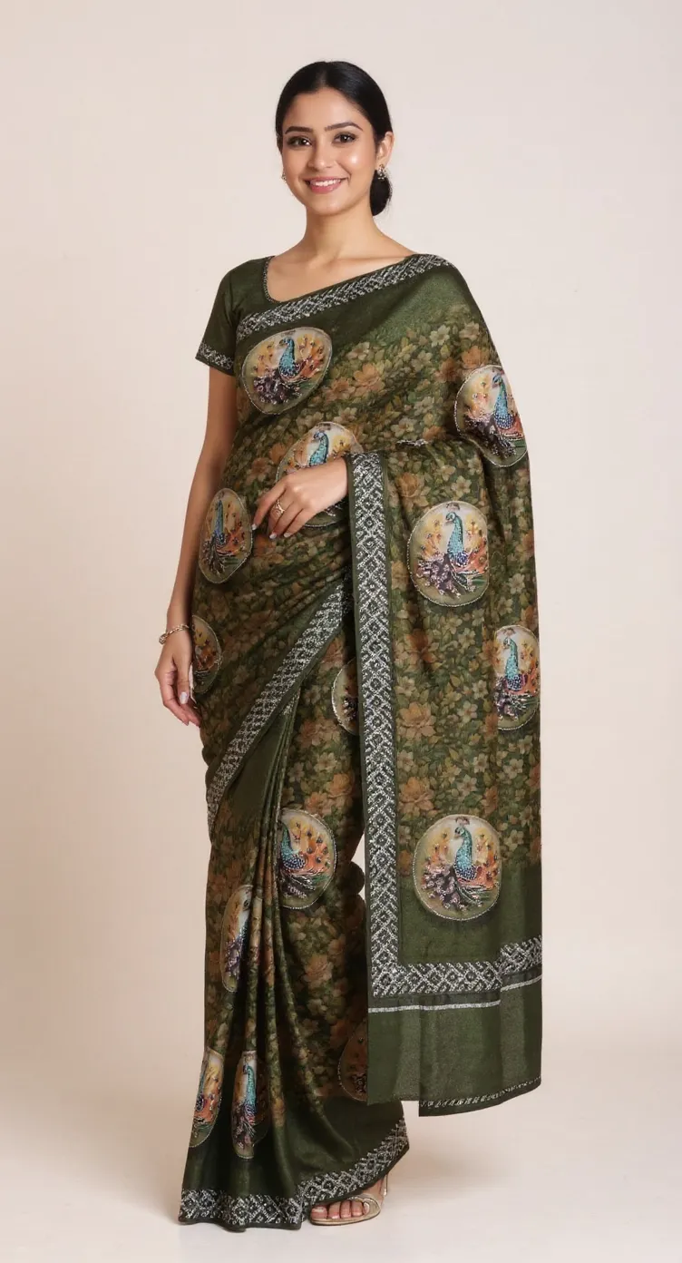 Embroidered Saree...