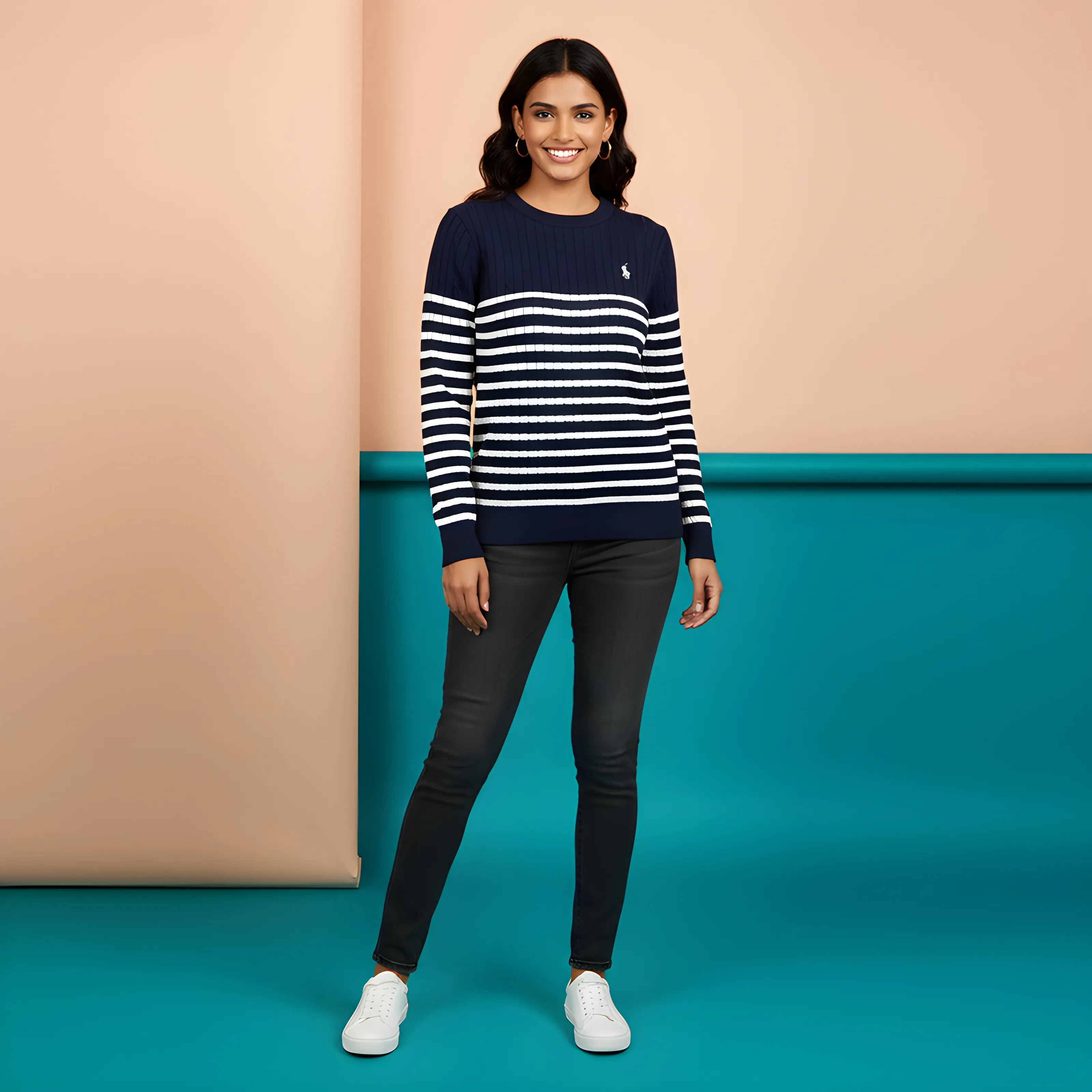 Striped Knit Sweater