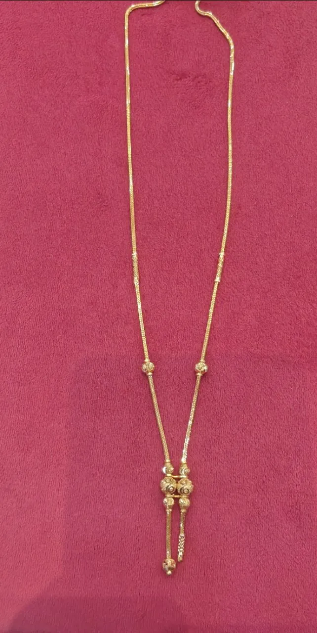 Gold Tassel Necklace 2
