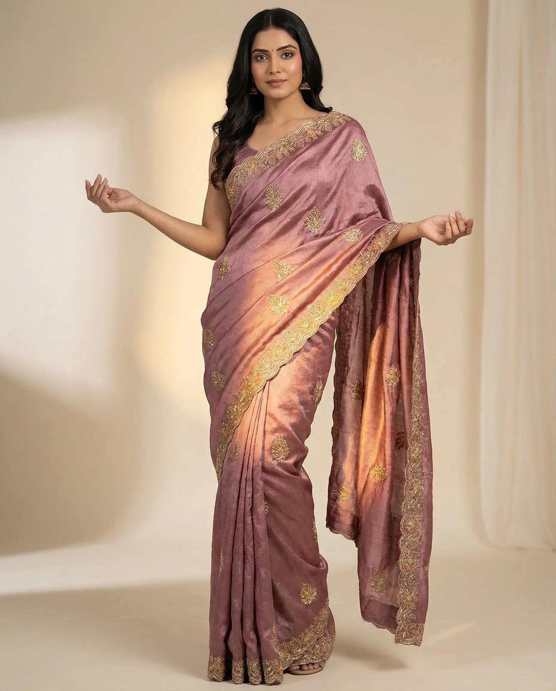 Embroidered Saree