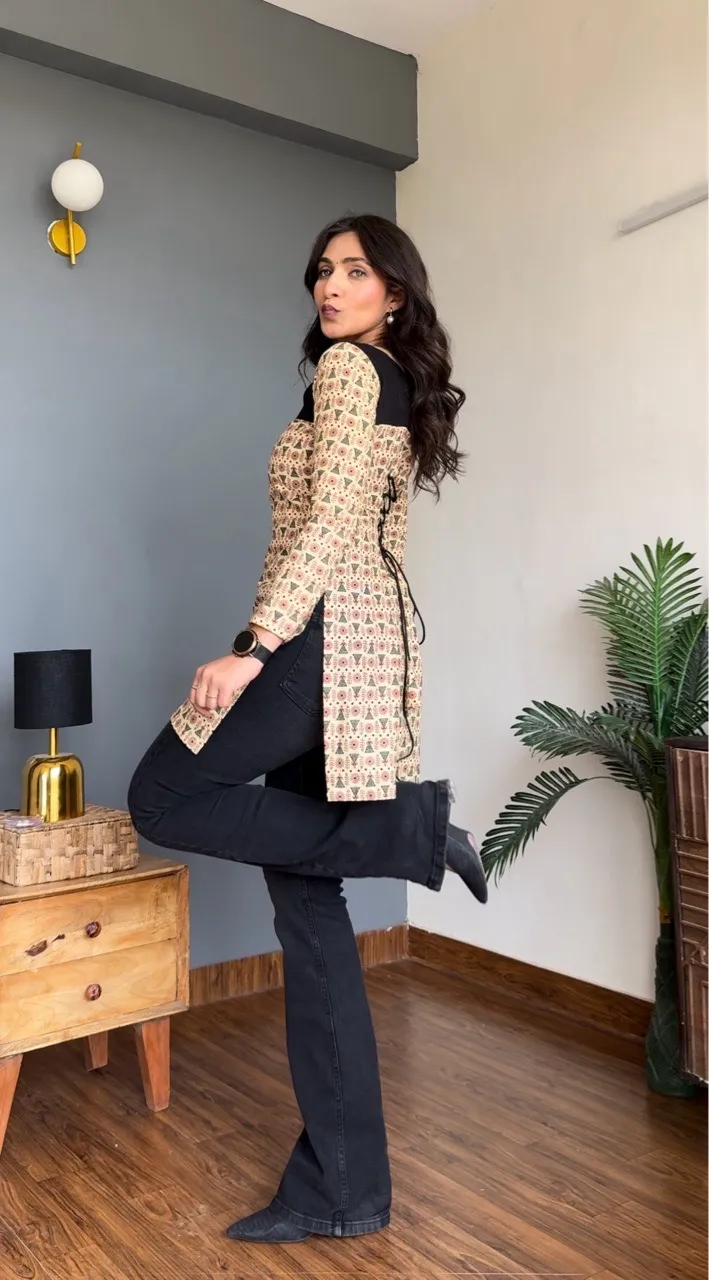 Bohemian Corset Kurti view 3