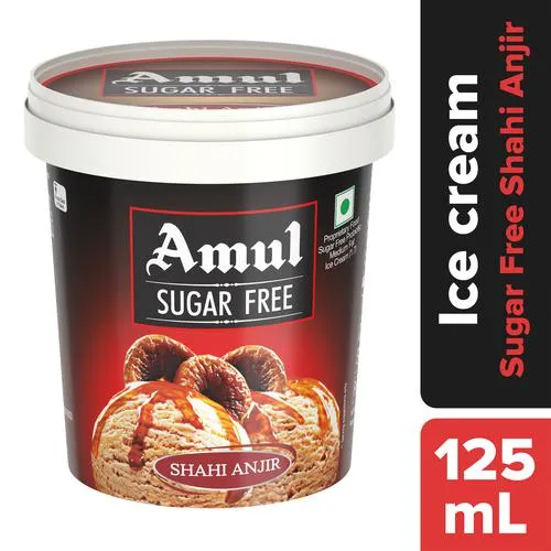 Amul Ice Cream Sugar Free - Shahi Anjeer 125 ml