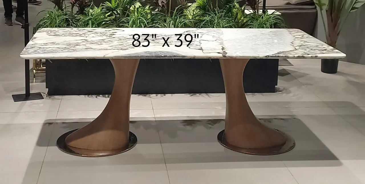 Marble Dining Table 83*39 view 2