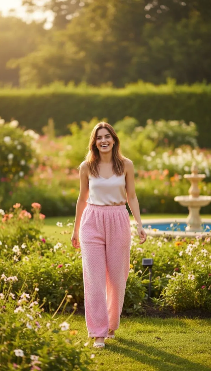 Winter Pink Palazzo Pants