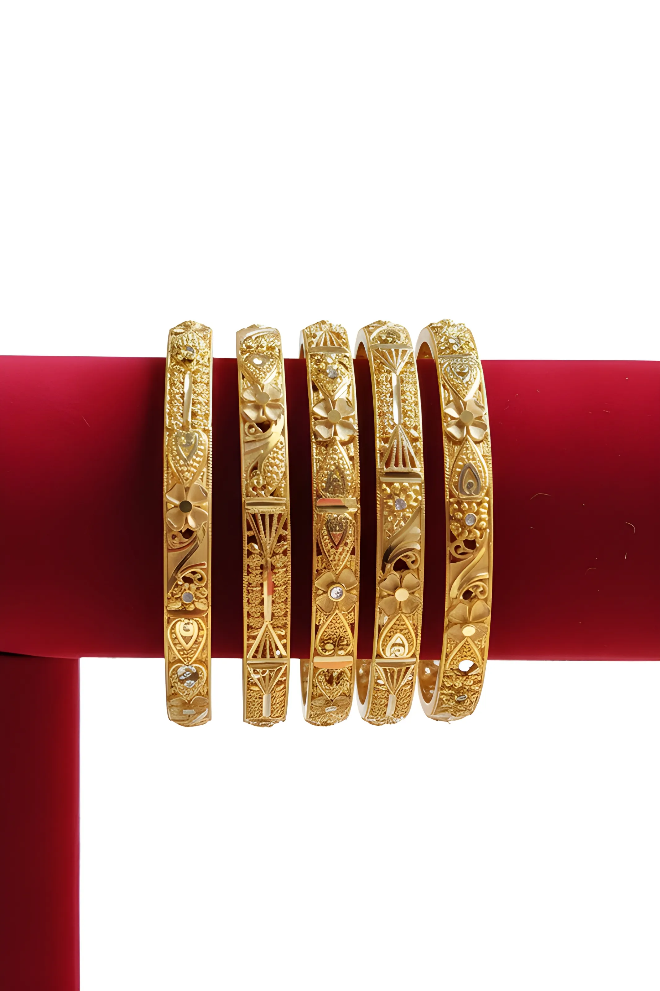 Gold Bangle Set#