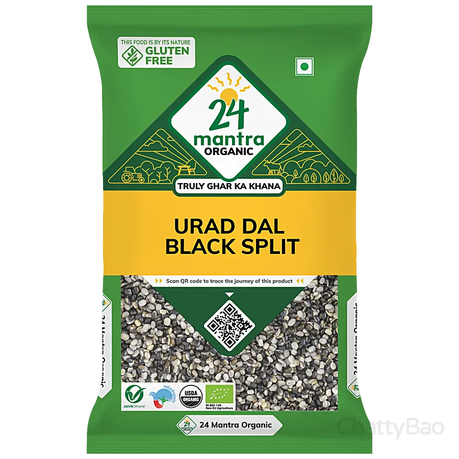 24 Mantra Organic Urad Dal Black Split 500 g