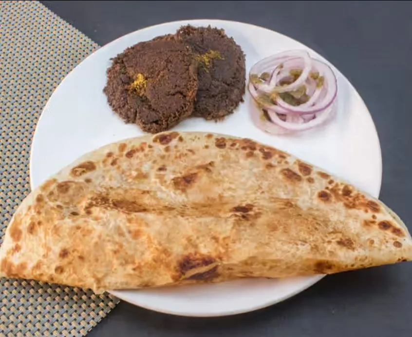 Veg. Kebab Paratha (With Raita)