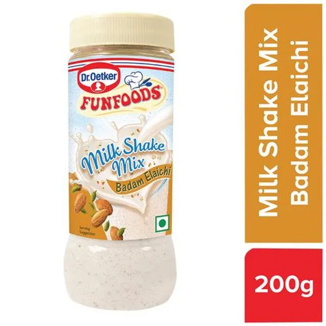 Dr. Oetker FunFoods Milk Shake Mix - Badam Elaichi 200 g