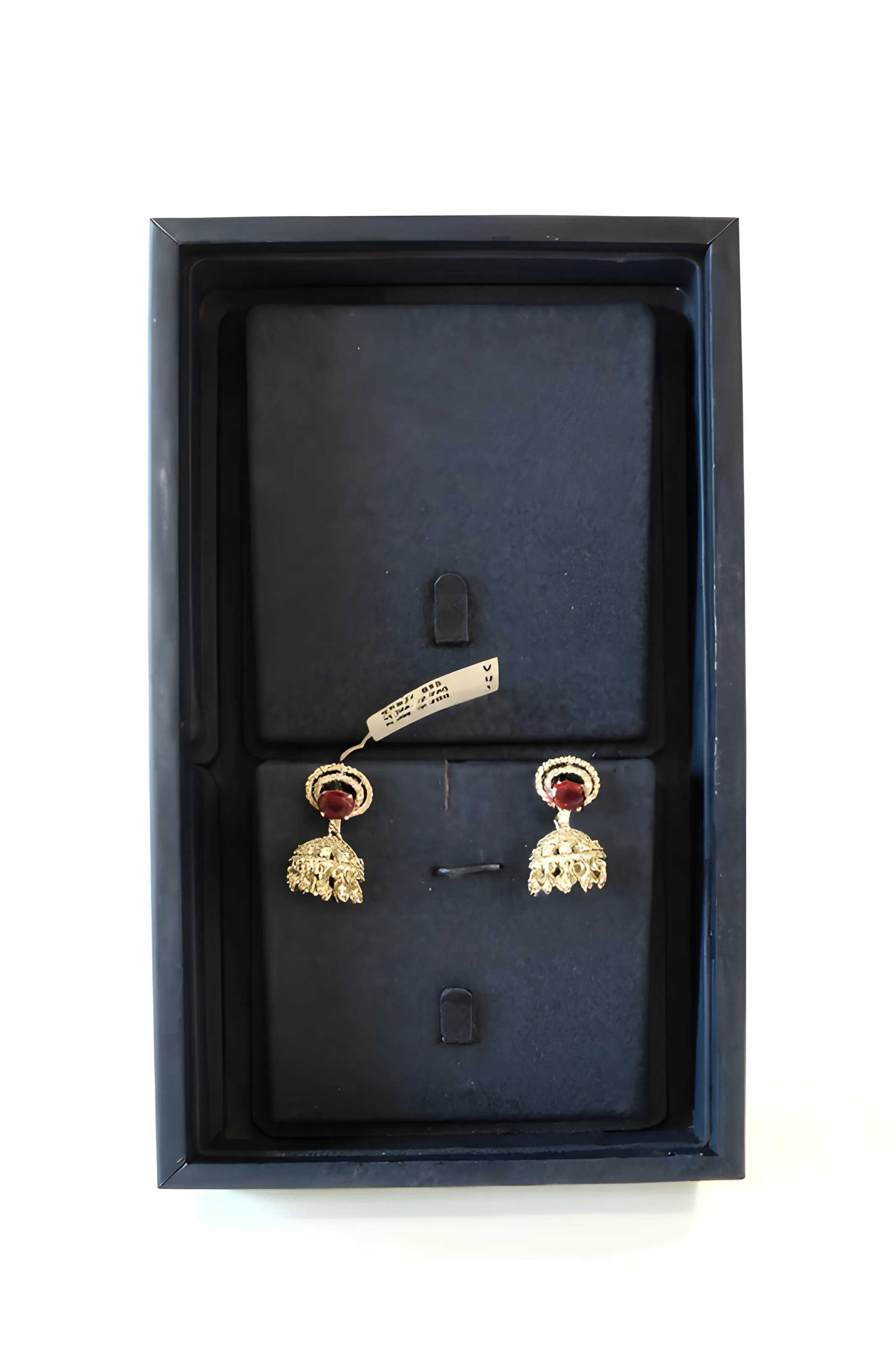 Silver and Ruby Earrings