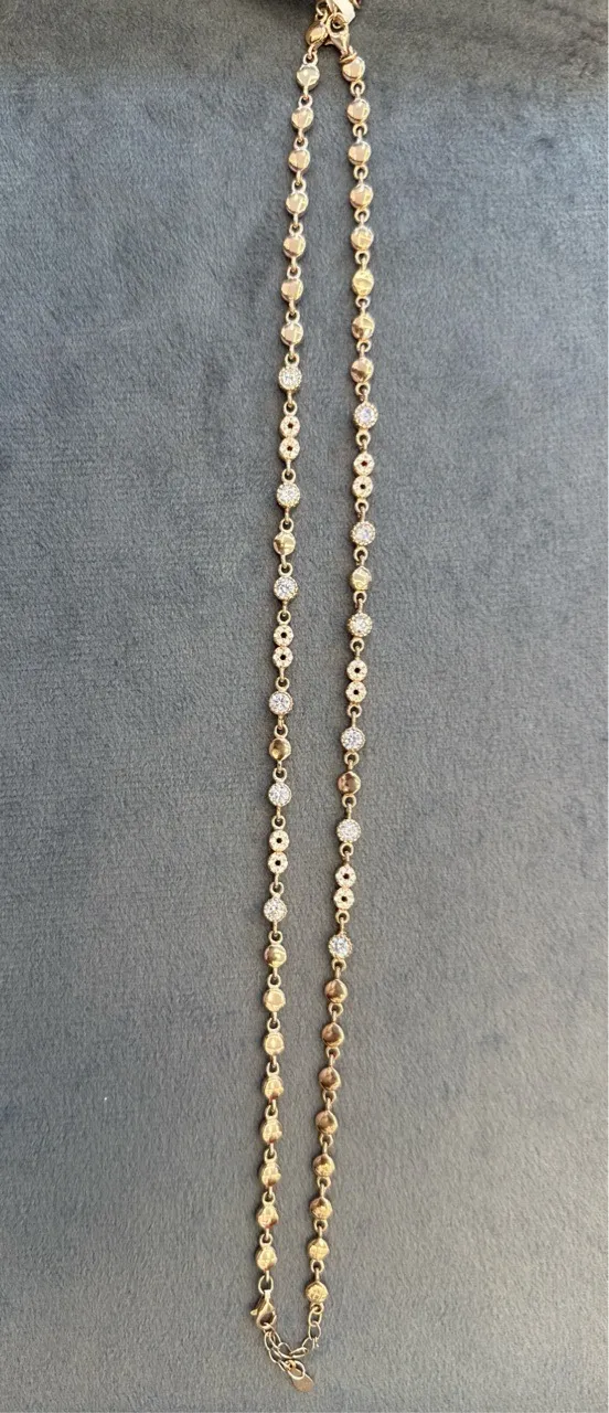 Rose Gold Crystal Anklets view 2