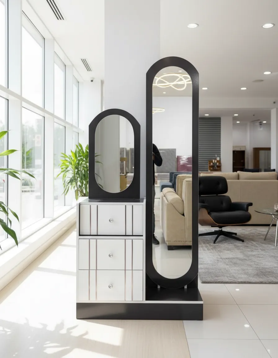 Modern Mirrored Dressing Table