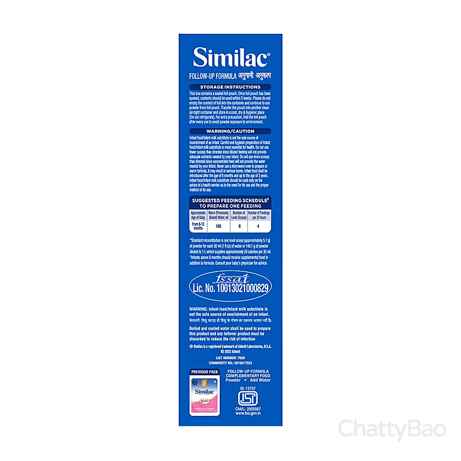 Similac Stage 2 Follow Up Formula 6 To 12 Months 400 g view 4