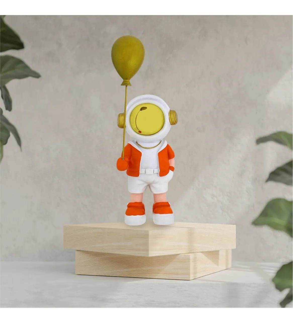 Astronaut Figurine with Balloon