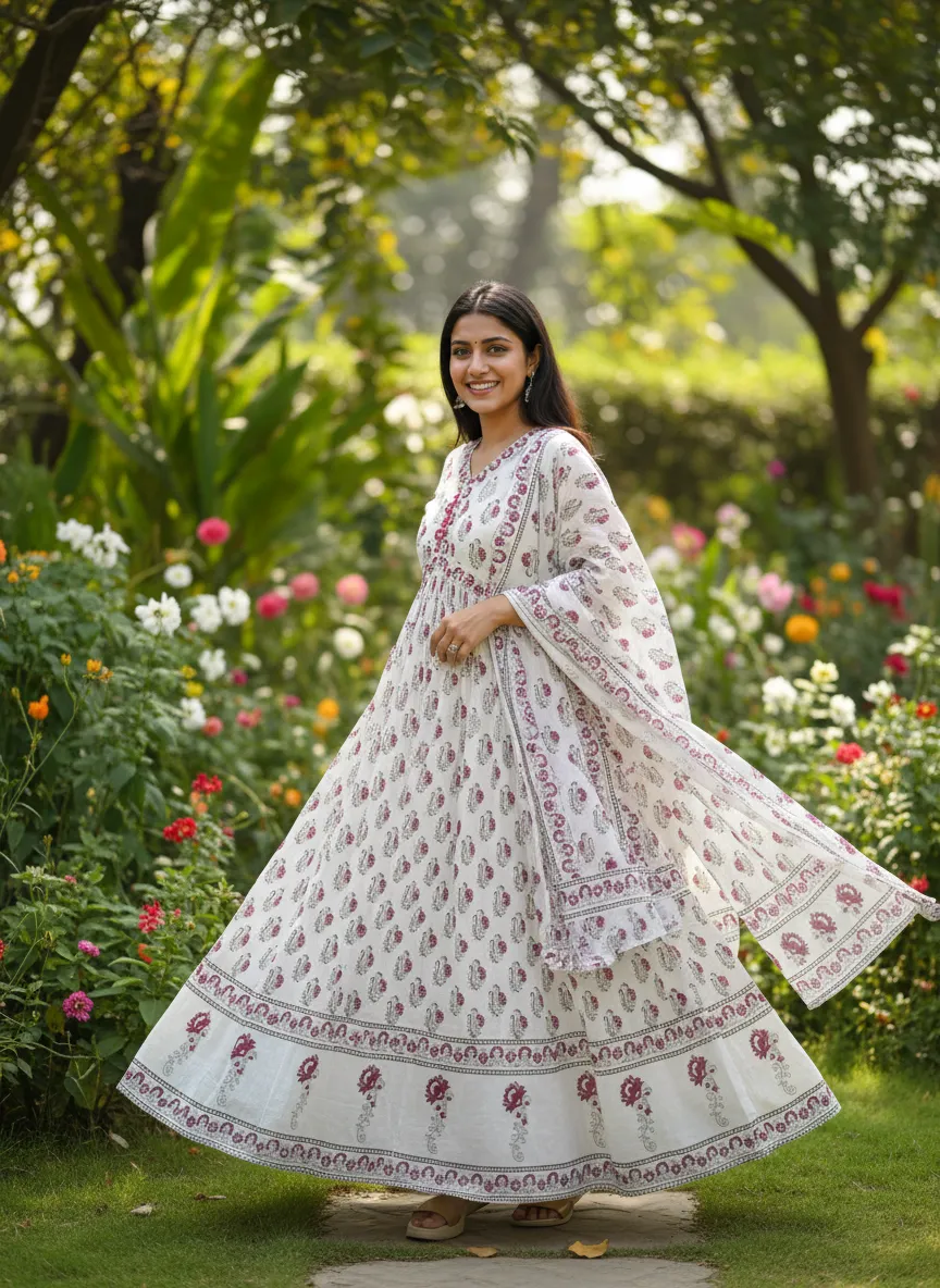 Floral Printed 3pc Suit